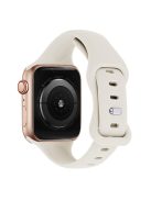 KALEBOL For Apple Watch 10 46mm / Ultra 2 / Ultra 49mm / 9 8 7 45mm / SE (2023) SE (2022) SE 6 5 4 44mm / 3 2 1 42mm Slim Silicone Band - Starlight