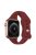 KALEBOL For Apple Watch 10 46mm / Ultra 2 / Ultra 49mm / 9 8 7 45mm / SE (2023) SE (2022) SE 6 5 4 44mm / 3 2 1 42mm Slim Silicone Band - Wine Red