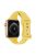 KALEBOL For Apple Watch 10 46mm / Ultra 2 / Ultra 49mm / 9 8 7 45mm / SE (2023) SE (2022) SE 6 5 4 44mm / 3 2 1 42mm Slim Silicone Band - Yellow