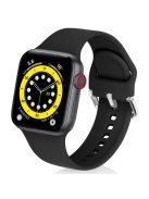 KALEBOL For Apple Watch 10 46mm / Ultra 2 / Ultra 49mm / 9 8 7 45mm / SE (2023) SE (2022) SE 6 5 4 44mm / 3 2 1 42mm Sporty Silicone Band - Black