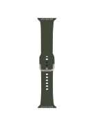 KALEBOL For Apple Watch 10 46mm / Ultra 2 / Ultra 49mm / 9 8 7 45mm / SE (2023) SE (2022) SE 6 5 4 44mm / 3 2 1 42mm Sporty Silicone Band - Blackish Green