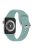 KALEBOL For Apple Watch 10 46mm / Ultra 2 / Ultra 49mm / 9 8 7 45mm / SE (2023) SE (2022) SE 6 5 4 44mm / 3 2 1 42mm Sporty Silicone Band - Green