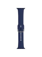 KALEBOL For Apple Watch 10 46mm / Ultra 2 / Ultra 49mm / 9 8 7 45mm / SE (2023) SE (2022) SE 6 5 4 44mm / 3 2 1 42mm Sporty Silicone Band - Midnight Blue