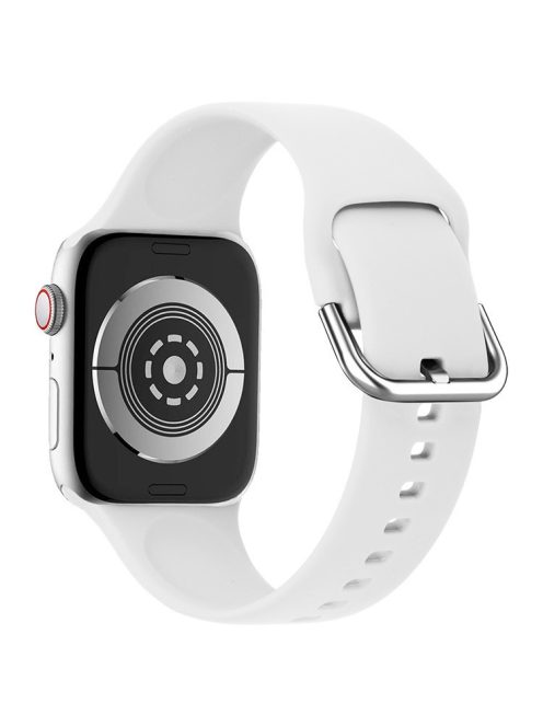 KALEBOL For Apple Watch 10 46mm / Ultra 2 / Ultra 49mm / 9 8 7 45mm / SE (2023) SE (2022) SE 6 5 4 44mm / 3 2 1 42mm Sporty Silicone Band - White