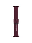 KALEBOL For Apple Watch 10 46mm / Ultra 2 / Ultra 49mm / 9 8 7 45mm / SE (2023) SE (2022) SE 6 5 4 44mm / 3 2 1 42mm Sporty Silicone Band - Wine Red