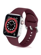 KALEBOL For Apple Watch 10 46mm / Ultra 2 / Ultra 49mm / 9 8 7 45mm / SE (2023) SE (2022) SE 6 5 4 44mm / 3 2 1 42mm Sporty Silicone Band - Wine Red