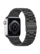 KALEBOL For Apple Watch 10 46mm / Ultra 2 / Ultra 49mm / 9 8 7 45mm / SE (2023) SE (2022) SE 6 5 4 44mm / 3 2 1 42mm Stainless Steel Strap - Black