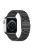 KALEBOL For Apple Watch 10 46mm / Ultra 2 / Ultra 49mm / 9 8 7 45mm / SE (2023) SE (2022) SE 6 5 4 44mm / 3 2 1 42mm Stainless Steel Strap - Black