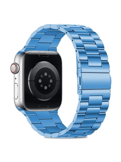 KALEBOL For Apple Watch 10 46mm / Ultra 2 / Ultra 49mm / 9 8 7 45mm / SE (2023) SE (2022) SE 6 5 4 44mm / 3 2 1 42mm Stainless Steel Strap - Blue