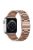 KALEBOL For Apple Watch 10 46mm / Ultra 2 / Ultra 49mm / 9 8 7 45mm / SE (2023) SE (2022) SE 6 5 4 44mm / 3 2 1 42mm Stainless Steel Strap - Retro Gold