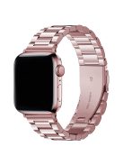 KALEBOL For Apple Watch 10 46mm / Ultra 2 / Ultra 49mm / 9 8 7 45mm / SE (2023) SE (2022) SE 6 5 4 44mm / 3 2 1 42mm Stainless Steel Strap - Rose Pink