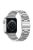 KALEBOL For Apple Watch 10 46mm / Ultra 2 / Ultra 49mm / 9 8 7 45mm / SE (2023) SE (2022) SE 6 5 4 44mm / 3 2 1 42mm Stainless Steel Strap - Silver