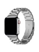 KALEBOL For Apple Watch 10 46mm / Ultra 2 / Ultra 49mm / 9 8 7 45mm / SE (2023) SE (2022) SE 6 5 4 44mm / 3 2 1 42mm Stainless Steel Strap - Silver