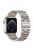 KALEBOL For Apple Watch 10 46mm / Ultra 2 / Ultra 49mm / 9 8 7 45mm / SE (2023) SE (2022) SE 6 5 4 44mm / 3 2 1 42mm Stainless Steel Strap - Starlight