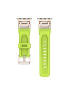 KALEBOL For Apple Watch 10 46mm / Ultra 2 / Ultra 49mm / 9 8 7 45mm / SE (2023) SE (2022) SE 6 5 4 44mm / 3 2 1 42mm TPU Watch Band - Fluorescent Green