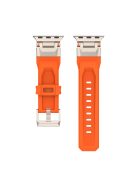 KALEBOL For Apple Watch 10 46mm / Ultra 2 / Ultra 49mm / 9 8 7 45mm / SE (2023) SE (2022) SE 6 5 4 44mm / 3 2 1 42mm TPU Watch Band - Orange