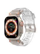 KALEBOL For Apple Watch 10 46mm / Ultra 2 / Ultra 49mm / 9 8 7 45mm / SE (2023) SE (2022) SE 6 5 4 44mm / 3 2 1 42mm TPU Watch Band - Transparent