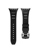 KALEBOL For Apple Watch 10 46mm / Ultra 2 / Ultra 49mm / 9 8 7 45mm / SE (2023) SE (2022) SE 6 5 4 44mm / 3 2 1 42mm Watch Band - Black / Black Buckle