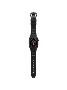 KALEBOL For Apple Watch 10 46mm / Ultra 2 / Ultra 49mm / 9 8 7 45mm / SE (2023) SE (2022) SE 6 5 4 44mm / 3 2 1 42mm Watch Band - Black / Black Buckle