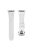 KALEBOL For Apple Watch 10 46mm / Ultra 2 / Ultra 49mm / 9 8 7 45mm / SE (2023) SE (2022) SE 6 5 4 44mm / 3 2 1 42mm Watch Band - White / Silver Buckle