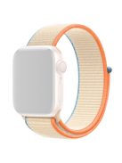 KALEBOL For Apple Watch 10 46mm / Ultra 2 / Ultra 49mm / 9 8 7 45mm / SE (2023) SE (2022) SE 6 5 4 44mm / 3 2 1 42mm Watch Band Nylon Strap - Cream White