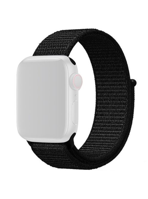 KALEBOL For Apple Watch 10 46mm / Ultra 2 / Ultra 49mm / 9 8 7 45mm / SE (2023) SE (2022) SE 6 5 4 44mm / 3 2 1 42mm Watch Band Nylon Strap - Deep Black