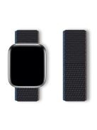 KALEBOL For Apple Watch 10 46mm / Ultra 2 / Ultra 49mm / 9 8 7 45mm / SE (2023) SE (2022) SE 6 5 4 44mm / 3 2 1 42mm Watch Band Nylon Strap - Deep Black