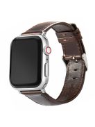 KALEBOL For Apple Watch 10 46mm / Ultra 2 / Ultra 49mm / 9 8 7 45mm / SE (2023) SE (2022) SE 6 5 4 44mm / 3 2 1 42mm Watch Strap Retro Style - Dark Brown