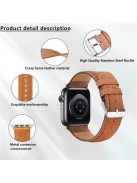 KALEBOL For Apple Watch 10 46mm / Ultra 2 / Ultra 49mm / 9 8 7 45mm / SE (2023) SE (2022) SE 6 5 4 44mm / 3 2 1 42mm Watch Strap Retro Style - Dark Brown