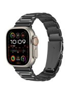 KALEBOL For Apple Watch 10 46mm / Ultra 2 / Ultra 49mm / 9 8 7 45mm / SE (2023) SE (2022) SE 6 5 4 44mm / 3 2 1 42mm Watch Strap Zinc Alloy - Black