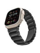 KALEBOL For Apple Watch 10 46mm / Ultra 2 / Ultra 49mm / 9 8 7 45mm / SE (2023) SE (2022) SE 6 5 4 44mm / 3 2 1 42mm Watch Strap Zinc Alloy - Black