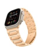 KALEBOL For Apple Watch 10 46mm / Ultra 2 / Ultra 49mm / 9 8 7 45mm / SE (2023) SE (2022) SE 6 5 4 44mm / 3 2 1 42mm Watch Strap Zinc Alloy - Rose Gold