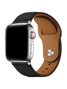 KALEBOL For Apple Watch 10 46mm / Ultra 2 / Ultra 49mm / 9 8 7 45mm / SE (2023) SE (2022) SE 6 5 4 44mm / 3 2 1 42mm Watch Strap, Large Buckle - Black