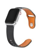 KALEBOL For Apple Watch 10 46mm / Ultra 2 / Ultra 49mm / 9 8 7 45mm / SE (2023) SE (2022) SE 6 5 4 44mm / 3 2 1 42mm Watch Strap, Large Buckle - Black