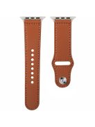 KALEBOL For Apple Watch 10 46mm / Ultra 2 / Ultra 49mm / 9 8 7 45mm / SE (2023) SE (2022) SE 6 5 4 44mm / 3 2 1 42mm Watch Strap, Large Buckle - Brown