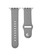 KALEBOL For Apple Watch 10 46mm / Ultra 2 / Ultra 49mm / 9 8 7 45mm / SE (2023) SE (2022) SE 6 5 4 44mm / 3 2 1 42mm Watch Strap, Large Buckle - Grey