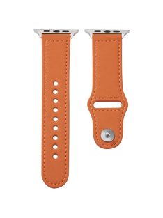   KALEBOL For Apple Watch 10 46mm / Ultra 2 / Ultra 49mm / 9 8 7 45mm / SE (2023) SE (2022) SE 6 5 4 44mm / 3 2 1 42mm Watch Strap, Large Buckle - Orange