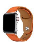 KALEBOL For Apple Watch 10 46mm / Ultra 2 / Ultra 49mm / 9 8 7 45mm / SE (2023) SE (2022) SE 6 5 4 44mm / 3 2 1 42mm Watch Strap, Large Buckle - Orange