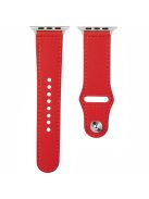 KALEBOL For Apple Watch 10 46mm / Ultra 2 / Ultra 49mm / 9 8 7 45mm / SE (2023) SE (2022) SE 6 5 4 44mm / 3 2 1 42mm Watch Strap, Large Buckle - Red