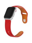 KALEBOL For Apple Watch 10 46mm / Ultra 2 / Ultra 49mm / 9 8 7 45mm / SE (2023) SE (2022) SE 6 5 4 44mm / 3 2 1 42mm Watch Strap, Large Buckle - Red