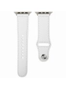 KALEBOL For Apple Watch 10 46mm / Ultra 2 / Ultra 49mm / 9 8 7 45mm / SE (2023) SE (2022) SE 6 5 4 44mm / 3 2 1 42mm Watch Strap, Large Buckle - White