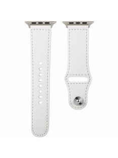   KALEBOL For Apple Watch 10 46mm / Ultra 2 / Ultra 49mm / 9 8 7 45mm / SE (2023) SE (2022) SE 6 5 4 44mm / 3 2 1 42mm Watch Strap, Large Buckle - White