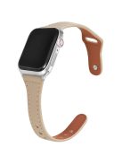 KALEBOL For Apple Watch 10 46mm / Ultra 2 / Ultra 49mm / 9 8 7 45mm / SE (2023) SE (2022) SE 6 5 4 44mm / 3 2 1 42mm Watch Strap, Small Buckle - Apricot