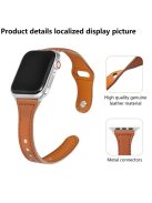 KALEBOL For Apple Watch 10 46mm / Ultra 2 / Ultra 49mm / 9 8 7 45mm / SE (2023) SE (2022) SE 6 5 4 44mm / 3 2 1 42mm Watch Strap, Small Buckle - Apricot