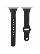 KALEBOL For Apple Watch 10 46mm / Ultra 2 / Ultra 49mm / 9 8 7 45mm / SE (2023) SE (2022) SE 6 5 4 44mm / 3 2 1 42mm Watch Strap, Small Buckle - Black