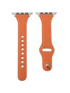 KALEBOL For Apple Watch 10 46mm / Ultra 2 / Ultra 49mm / 9 8 7 45mm / SE (2023) SE (2022) SE 6 5 4 44mm / 3 2 1 42mm Watch Strap, Small Buckle - Orange