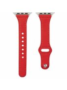 KALEBOL For Apple Watch 10 46mm / Ultra 2 / Ultra 49mm / 9 8 7 45mm / SE (2023) SE (2022) SE 6 5 4 44mm / 3 2 1 42mm Watch Strap, Small Buckle - Red