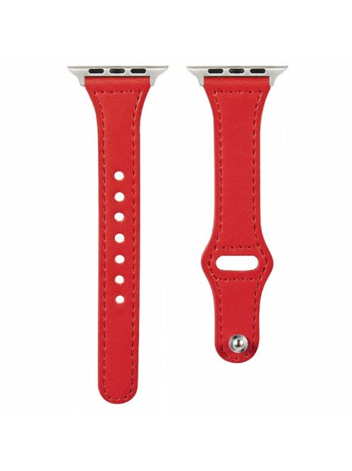 KALEBOL For Apple Watch 10 46mm / Ultra 2 / Ultra 49mm / 9 8 7 45mm / SE (2023) SE (2022) SE 6 5 4 44mm / 3 2 1 42mm Watch Strap, Small Buckle - Red