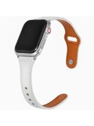 KALEBOL For Apple Watch 10 46mm / Ultra 2 / Ultra 49mm / 9 8 7 45mm / SE (2023) SE (2022) SE 6 5 4 44mm / 3 2 1 42mm Watch Strap, Small Buckle - White