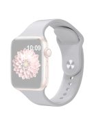 KALEBOL For Apple Watch 10 46mm / Ultra 2 / Ultra 49mm / 9 8 7 45mm / SE (2023) SE (2022) SE 6 5 4 44mm / 3 2 1 42mm Watch Straps, Size: L - Light Grey